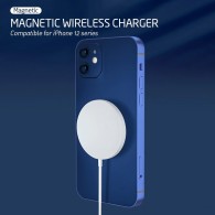 Безжично Зарядно TeL Protect Wireless MagSafe QI 15W за iPhone 12Mini/12/12Pro/12 Pro Max, Бял