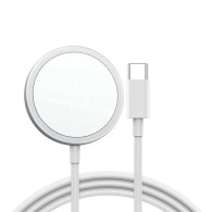 Безжично Зарядно TeL Protect Wireless MagSafe QI 15W за iPhone 12Mini/12/12Pro/12 Pro Max, Бял