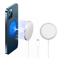 Безжично Зарядно TeL Protect Wireless MagSafe QI 15W за iPhone 12Mini/12/12Pro/12 Pro Max, Бял