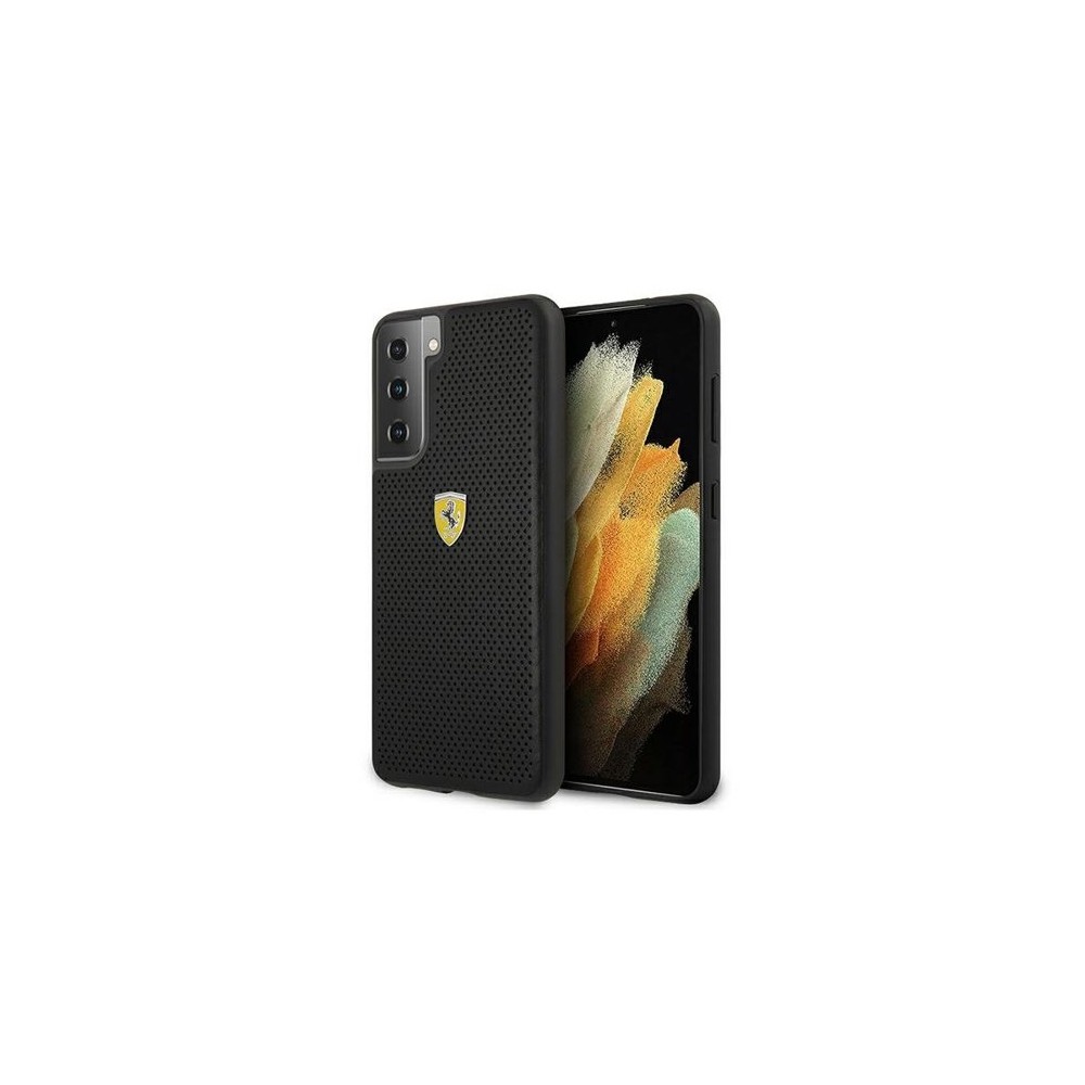 Калъф Ferrari FESPEHCS21SBK за Samsung Galaxy S21, On Track Perforated