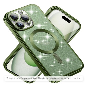 Калъф-Techsuit - Luxury Glitter MagSafe - iPhone 14 Pro Max - Deep Green