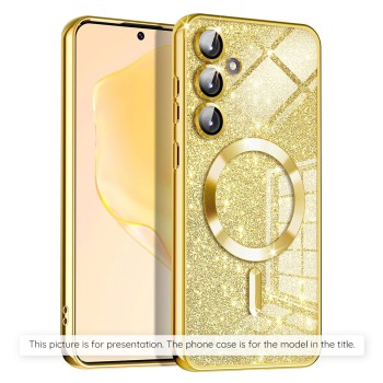 Калъф-Techsuit - Luxury Glitter MagSafe - Samsung Galaxy S21 5G - Gold
