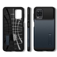 Калъф Spigen Slim Armor за Samsung Galaxy A12, Metal Slate