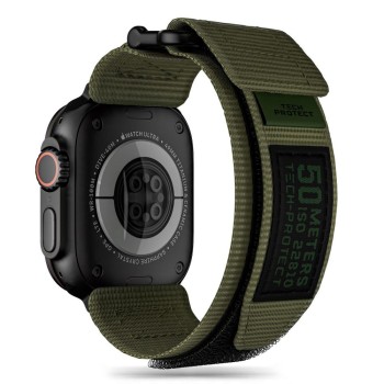 Каишка Tech-Protect SCOUT PRO за Apple Watch 4 / 5 / 6 / 7 / 8 / SE / Ultra 1 / 2, 42 / 44 / 45 / 49mm, Military Green