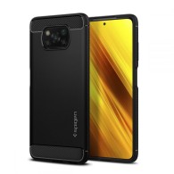 Калъф Spigen Rugged Armor Xiaomi Poco X3 Pro / X3 NFC, Matte Black