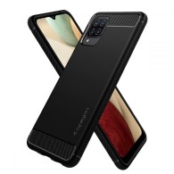 Калъф Spigen Rugged Armor Samsung Galaxy A12, Matte Black
