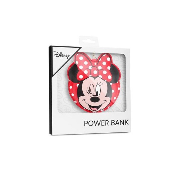 Външна батерия/PowerBank Disney Minnie Mouse, 2200mAh, Червен