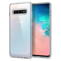 Spigen Ultra Hybrid хибриден кейс с най-висока степен на защита за Samsung Galaxy S10, Crystal Clear