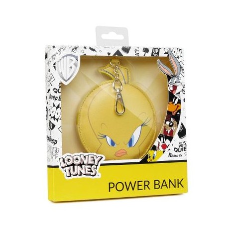 Външна батерия/PowerBank Looney Tunes Tweety, 2200mAh, Жълт