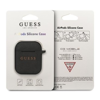 Калъф Guess GUACCSILGLBK за Apple AirPods, Черен