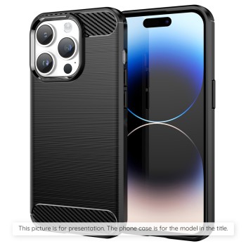 Калъф-Techsuit - Carbon Silicone - iPhone SE 4 2024 - Black