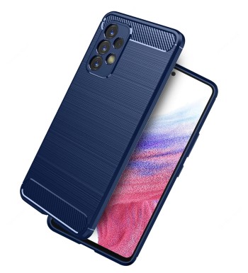 Калъф-Techsuit - Carbon Silicone - Samsung Galaxy A53 5G - Blue