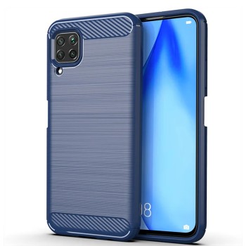 Калъф-Techsuit - Carbon Silicone - Huawei P40 Lite - Blue