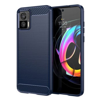 Калъф-Techsuit - Carbon Silicone - Motorola Edge 30 Neo - Blue