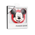 Външна батерия/PowerBank Disney Mickey Mouse, 2200mAh, Червен