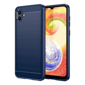 Калъф-Techsuit - Carbon Silicone - Samsung Galaxy A04e / M04 - Blue