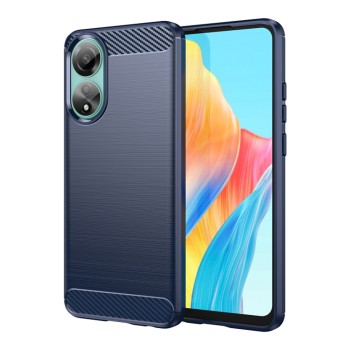 Калъф-Techsuit - Carbon Silicone - Oppo A78 4G - Blue