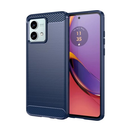 Калъф-Techsuit - Carbon Silicone - Motorola Moto G84 - Blue