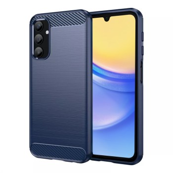 Калъф-Techsuit - Carbon Silicone - Samsung Galaxy A15 4G / A15 5G - Blue