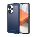 Калъф-Techsuit - Carbon Silicone - Xiaomi Redmi Note 13 Pro+ 5G - Blue