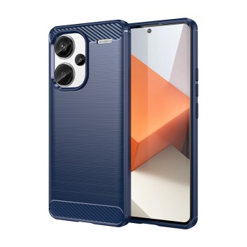 Калъф-Techsuit - Carbon Silicone - Xiaomi Redmi Note 13 Pro+ 5G - Blue