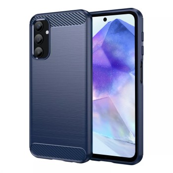 Калъф-Techsuit - Carbon Silicone - Samsung Galaxy A55 5G - Blue