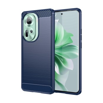 Калъф-Techsuit - Carbon Silicone - Oppo Reno11 - Blue