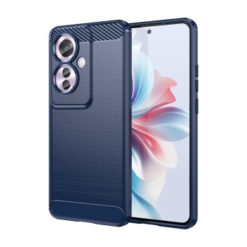 Калъф-Techsuit - Carbon Silicone - Oppo Reno11 F - Blue