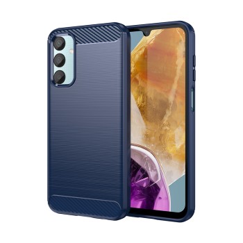 Калъф-Techsuit - Carbon Silicone - Samsung Galaxy M15 - Blue