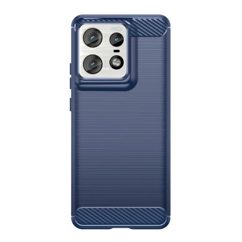 Калъф-Techsuit - Carbon Silicone - Motorola Edge 50 Pro - Blue