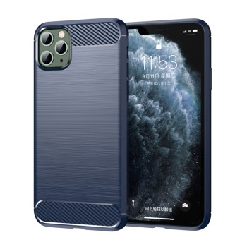 Калъф-Techsuit - Carbon Silicone - iPhone 11 Pro - Blue
