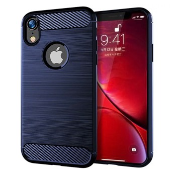 Калъф-Techsuit - Carbon Silicone - iPhone XR - Blue