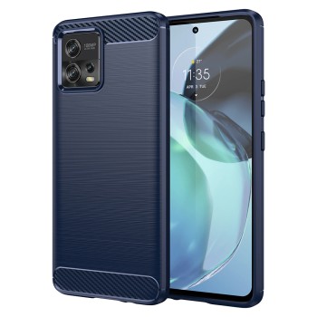 Калъф-Techsuit - Carbon Silicone - Motorola Moto G72 - Blue