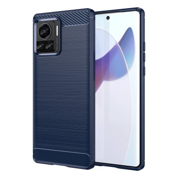 Калъф-Techsuit - Carbon Silicone - Motorola Edge 30 Ultra - Blue