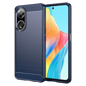 Калъф-Techsuit - Carbon Silicone - Oppo A98 5G - Blue
