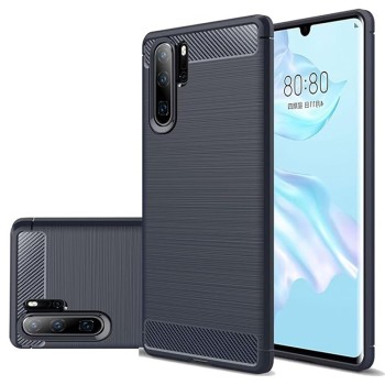 Калъф-Techsuit - Carbon Silicone - Huawei P30 Pro / P30 Pro New Edition - Blue