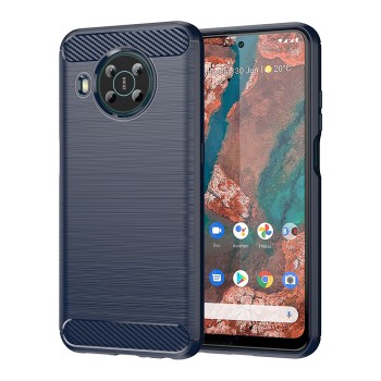 Калъф-Techsuit - Carbon Silicone - Nokia X10 / X20 - Blue
