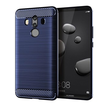 Калъф-Techsuit - Carbon Silicone - Huawei Mate 10 Pro - Blue