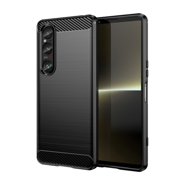 Калъф-Techsuit - Carbon Silicone - Sony Xperia 1 VI - Black