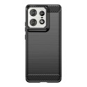 Калъф-Techsuit - Carbon Silicone - Motorola Edge 50 Pro - Black