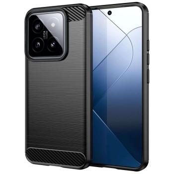 Калъф-Techsuit - Carbon Silicone - Xiaomi 14 - Black