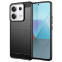 Калъф-Techsuit - Carbon Silicone - Xiaomi Redmi Note 13 Pro 5G / Poco X6 - Black