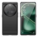 Калъф-Techsuit - Carbon Silicone - Oppo Find X6 - Black