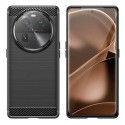 Калъф-Techsuit - Carbon Silicone - Oppo Find X6 Pro - Black