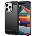 Калъф-Techsuit - Carbon Silicone - iPhone 15 Pro - Black