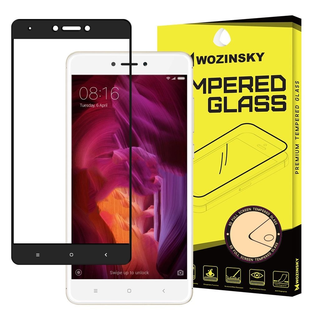 Стъклен Протектор Wozinsky Tempered Glass Full Glue за Xiaomi Redmi Note 4 (MediaTek) black