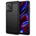 Калъф-Techsuit - Carbon Silicone - Xiaomi Redmi Note 12 5G / Poco X5 - Black