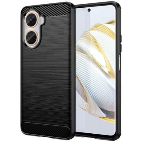 Калъф-Techsuit - Carbon Silicone - Huawei nova 10 SE - Black