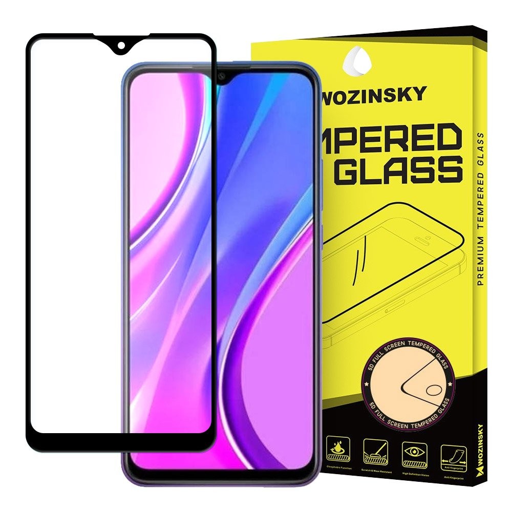 Стъклен Протектор Wozinsky Tempered Glass Full Glue за Xiaomi Redmi 9 black