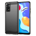 Калъф-Techsuit - Carbon Silicone - Xiaomi Redmi Note 11 / Note 11S - Black